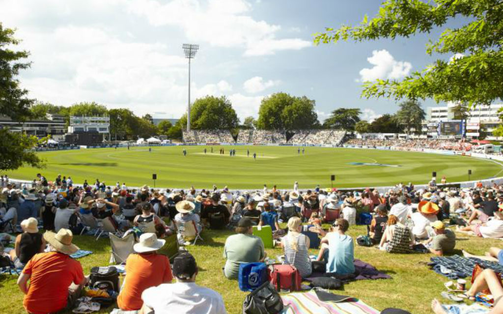 Seddon Park New Zealand vs. England cricket 2nd Test 2019 Barmy Army travel