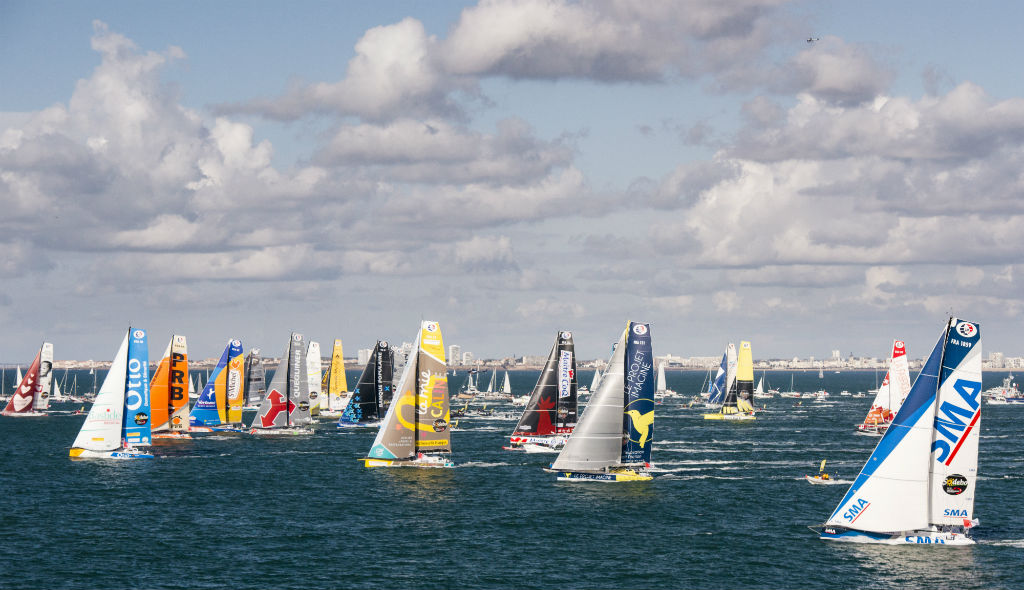 Vendee Globe 2020 sailing event France Depart_Aerien - © Alea