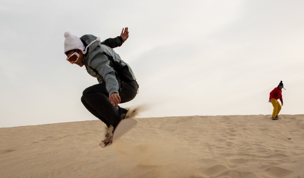 Qatar National Tourism Council snowboarders