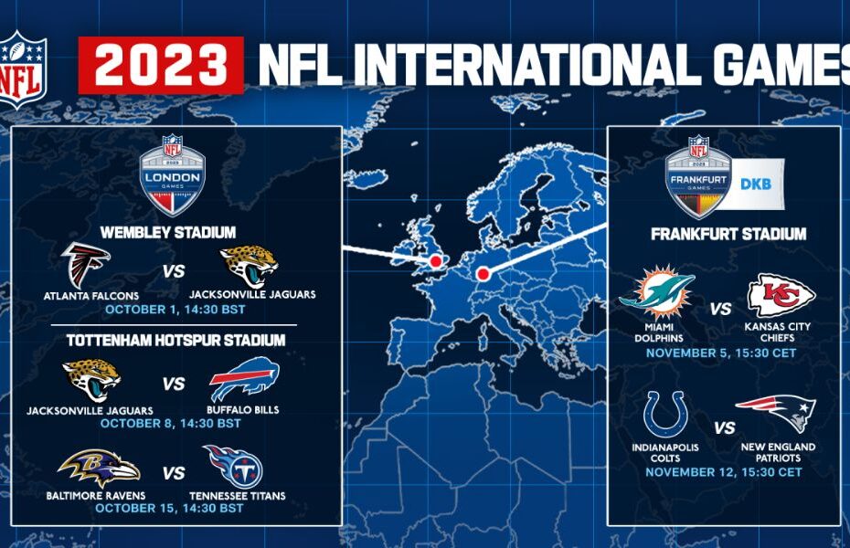 2023 NFL International Games teams and dates London Frankfurt