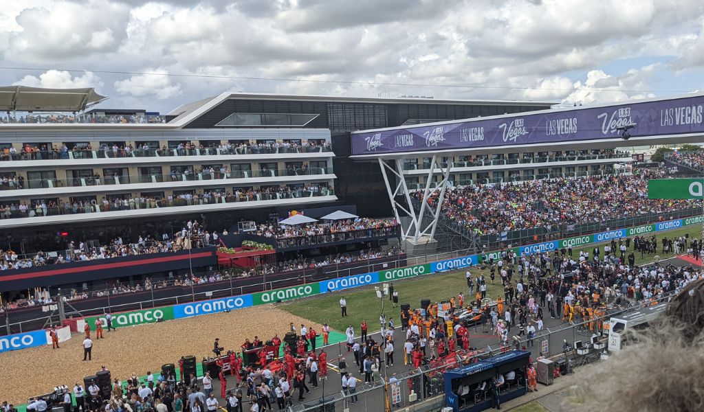 View of the Hilton Garden Inn Silverstone from pit side