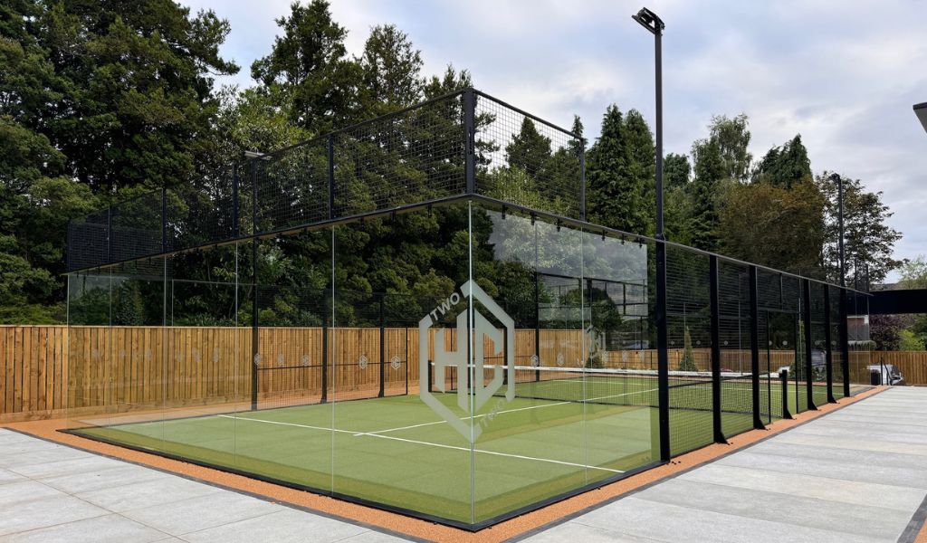 The Hook Club padel club at Mottram Hall in Cheshire, England