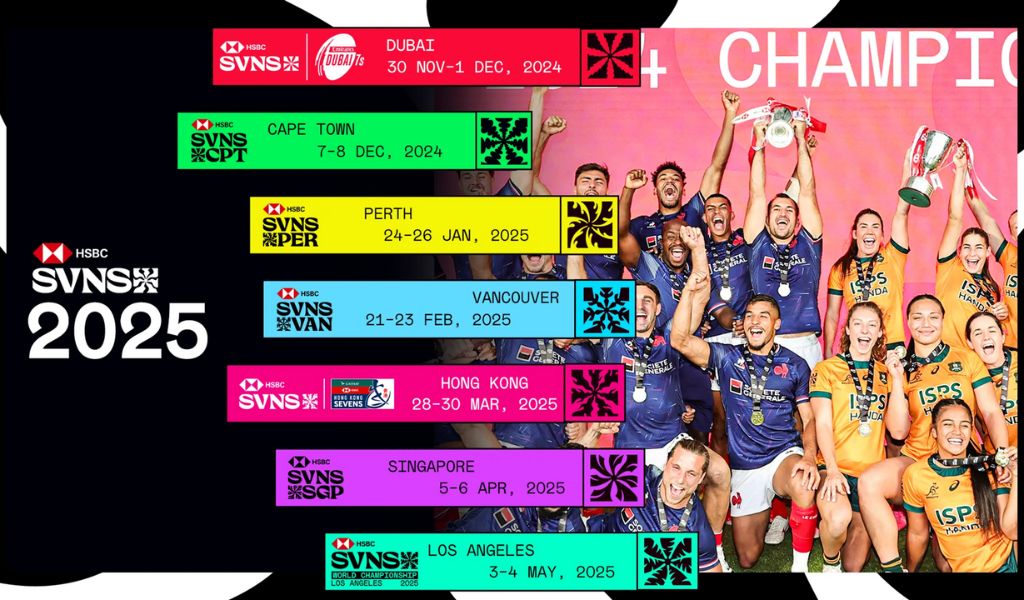 HSBC SVNS 2025 calendar - rugby sevens