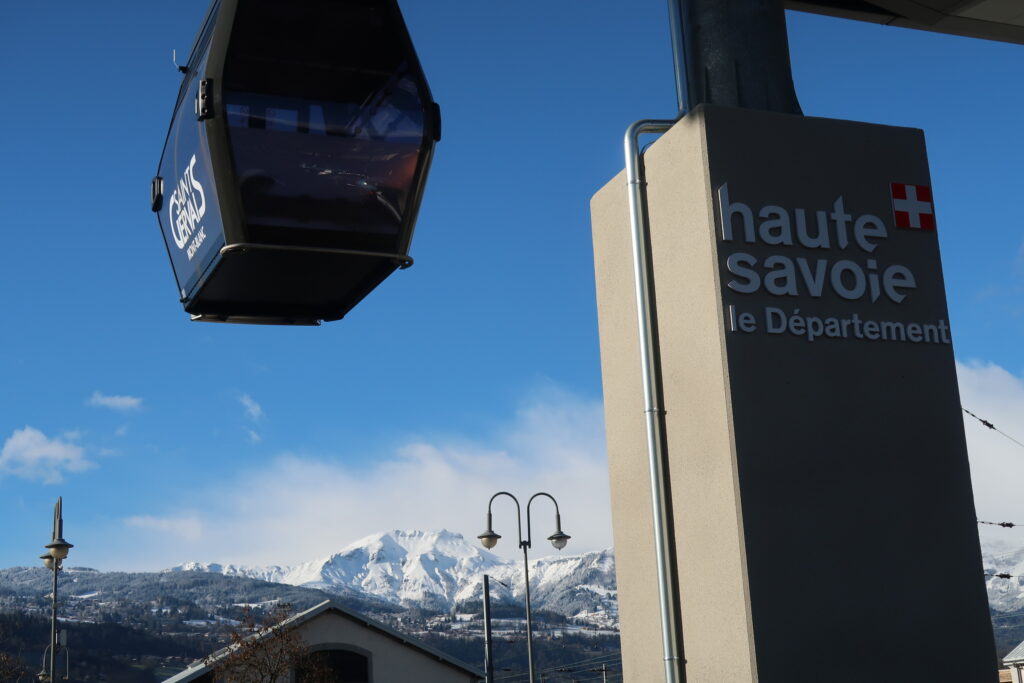 Cable car at Saint-Gervais, Haute-Savoie