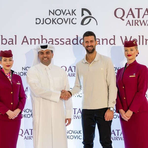 Novak Djokovic serves up global partnership with Qatar Airways