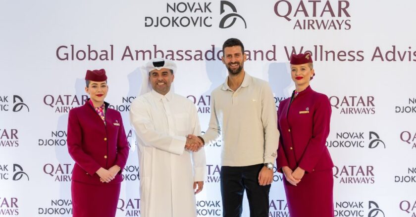 Novak Djokovic serves up global partnership with Qatar Airways