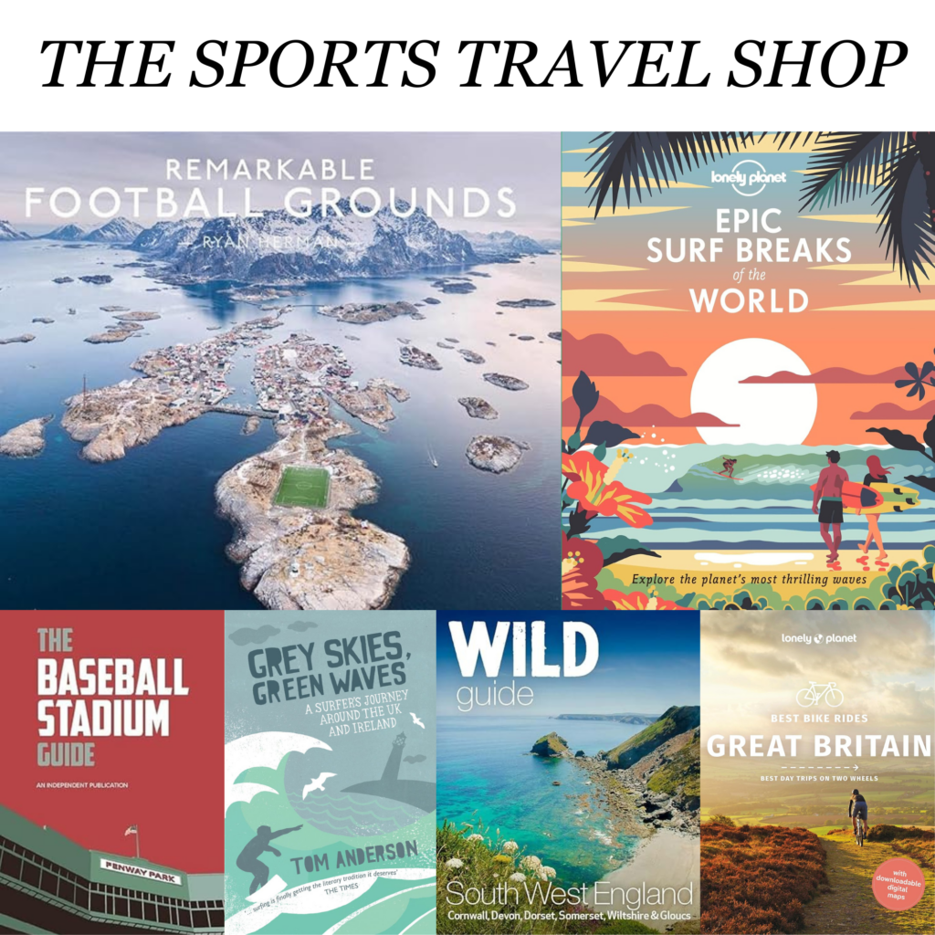 Sports travel shop by Sports Tourism News – sports travel books and sports travel gear